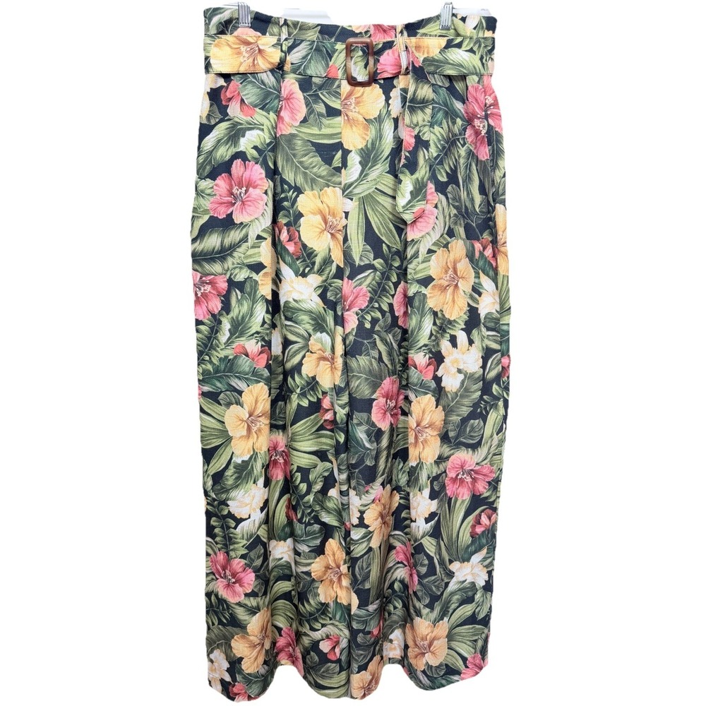 SHEIKE Tropicana Floral Wide Leg Pants Womens Size 16 NWT Resort Vacation